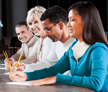 prospective teachers taking the certification exams