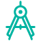 icon of mathematical compass